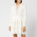 Self-Portrait Women's Lace Trim Mini Dress - Cream