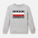 Tommy Hilfiger Boys' Essential Long Sleeve T-Shirt - Grey Heather