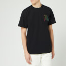 JW Anderson Men's Logo Embroidery T-Shirt - Black