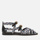See By Chloé Women's Braidlace Sandals - Red Blue/Black White