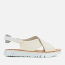 Camper Women's Oruga Cross Front Flat Sandals - Light Beige