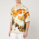 Acne Studios Men's Horse Print Shirt - Cream Multi
