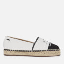 Karl Lagerfeld Women's Kamini Maison Karl Canvas Espadrilles - White/Black