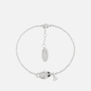 Vivienne Westwood Women's Rat Bracelet - Rhodium White/Black