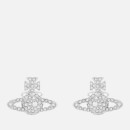 Vivienne Westwood Women's Grace Bas Relief Stud Earrings - Rhodium Crystal