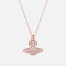 Vivienne Westwood Women's Romina Pave Orb Pendant - Pink/Gold
