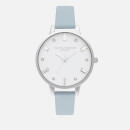 Olivia Burton Women's Bejewelled Watch - Vegan Chalk Blue