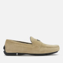 Emporio Armani Men's Suede Driving Shoes - Earth