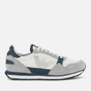 Emporio Armani Men's Running Style Trainers - Plaster/Midnight