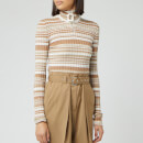 JW Anderson Women's JWA Neckbang Rib Jumper - Biscuit