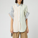 JW Anderson Women's Parasol Round Hem Exaggerated Sleeve Shirt - Multi