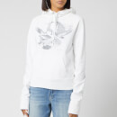 Helmut Lang Women's Slim Hoody Eagle - Chalk White