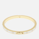 Kate Spade New York Women's Enamel Stone Hinged Bangle - Gold