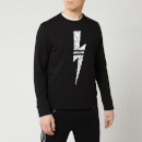 Neil Barrett Men's Graffiti Bolt Sweatshirt - Black