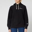 Champion Women's Small Script Hooded Sweatshirt - Black