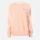 Champion Women's Small Script Crew Neck Sweatshirt - Pink