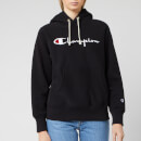 Champion Women's Big Script Hooded Sweatshirt - Black