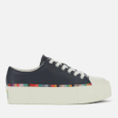 Paul Smith Women's Miho Leather Flatform Trainers - Dark Navy