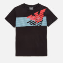 Emporio Armani EA7 Boy's Large Eagle Short Sleeve T-Shirt - Black