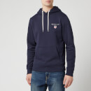 GANT Men's Medium Shield Hoody - Evening Blue