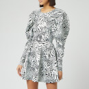 ROTATE Birger Christensen Women's Tara Taffetta Mini Dress - Snow White