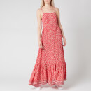 Tommy Jeans Women's TJW Floral Maxi Strap Dress - Floral Print/Deep Crimson
