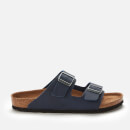 Birkenstock Men's Arizona Saddle Matt Vegan Double Strap Sandals - Navy Veg