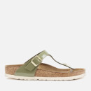 Birkenstock Women's Gizeh Patent Toe-Post Sandals - Khaki