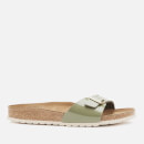 Birkenstock Women's Madrid Patent Single Strap Sandals - Khaki