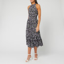 MICHAEL MICHAEL KORS Women's Garden Patch Tier Midi Dress - Orchid Haze