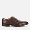 Clarks Men's Ronnie Limit Leather Derby Shoes - Dark Tan