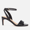 Clarks Women's Amali Jewel Leather Barely There Mid Heels - Black