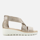 Clarks Women's Jillian Rise Wedged Sandals - Pewter