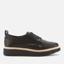 Clarks Women's Trace Walk Leather Shoes - Black