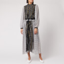 Stine Goya Women's Felisa Plaid Midi Dress - Black