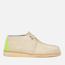 Clarks Originals Men's Desert Trek Suede Shoes - Off White