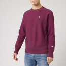 Champion Men's Logo Crew Neck Sweatshirt - Burgundy