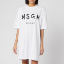 MSGM Women's T-Shirt Dress - White