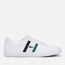 Lacoste Men's Lerond 119 3 Leather Low Top Trainers - White/Navy