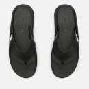 Lacoste Men's Croco 219 Toe Post Sandals - Black/White