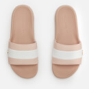 Lacoste Women's Croco Slide 120 Slide Sandals - Natural/White