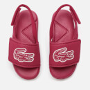 Lacoste Toddler's L.30 Strap 120 Slide Sandals - Dark Pink/White