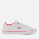 Lacoste Kids' Lerond Low Top Trainers - White/Pink