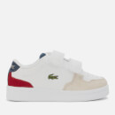 Lacoste Toddler's Masters Cup 120 Velcro Trainers - White/Navy/Red