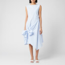 JW Anderson Women's Stud Neck Knot Dress - Light Blue