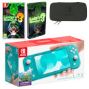 Nintendo Switch Lite (Turquoise) Luigi's Mansion 3 Pack