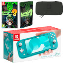 Nintendo Switch Lite (Turquoise) Luigi's Mansion 3 Pack