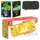 Nintendo Switch Lite (Yellow) Luigi's Mansion 3 Pack