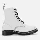 Dr. Martens Women's 1460 Pascal Virginia Leather 8-Eye Boots - Optical White