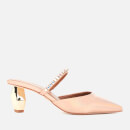 Kurt Geiger London Women's Dania 55 Leather Mid Heeled Mules - Bronze